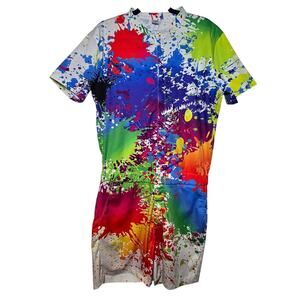 Paint Splatter Funny Male Romper
Pain Splat Jumpsuit Shorts Streetwear Large